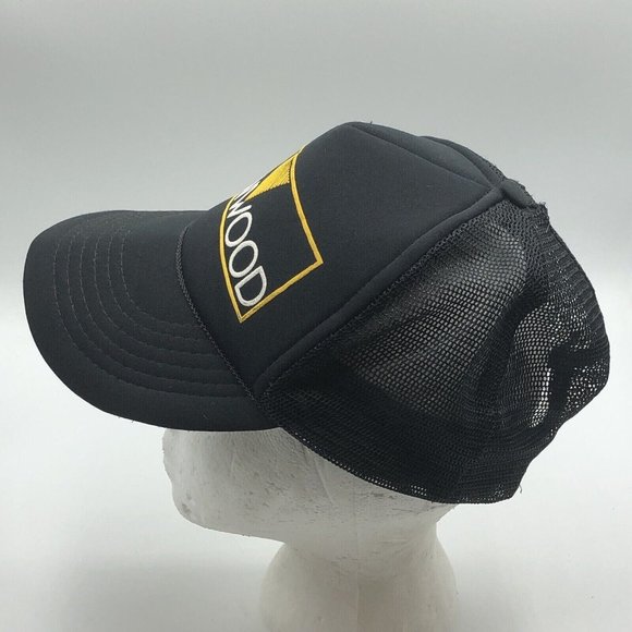 Vintage Kenwood Audio Equipement Foam Mesh Snapback Trucker Hat Black Cap - Picture 2 of 9